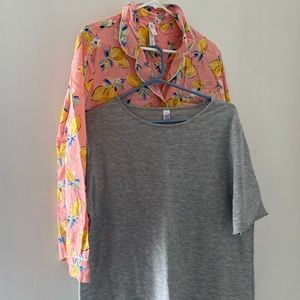 ❗️2/$12❗️ Set of TWO Women’s Matching Pajama Short Sets - Size XL